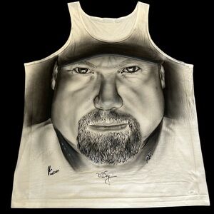 Vintage Autographed Mark McGuire #25 Airbrush Tank Top XL